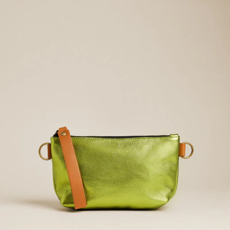 Little Buddy - Leather Metallic Lime sold by Parker Thatch