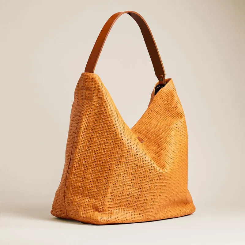 XL Jane - Slouch Bag - Leather Terracotta Basketweave sold by Parker Thatch product image thumbnail 3