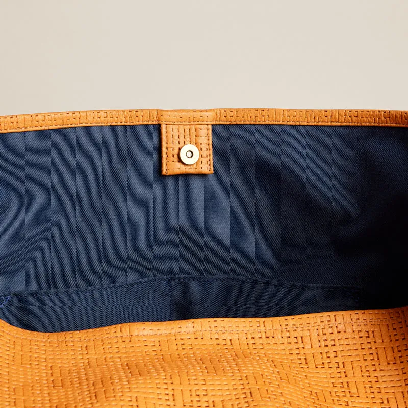 Medium Jane - Slouch Bag - Leather Terracotta Basketweave sold by Parker Thatch product image thumbnail 5