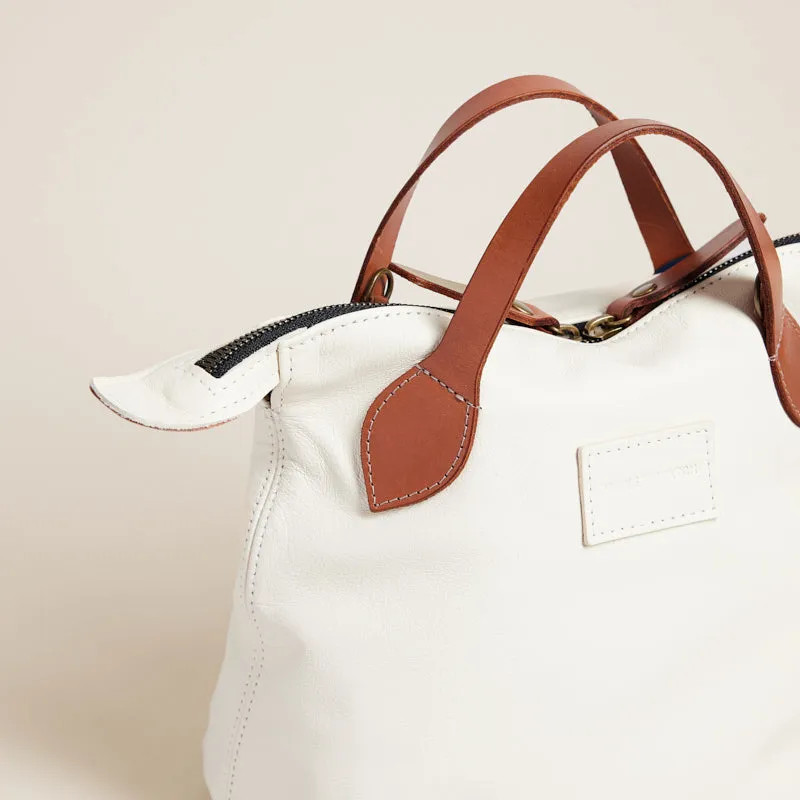 Small Charlie - Leather Eggshell sold by Parker Thatch product image thumbnail 3