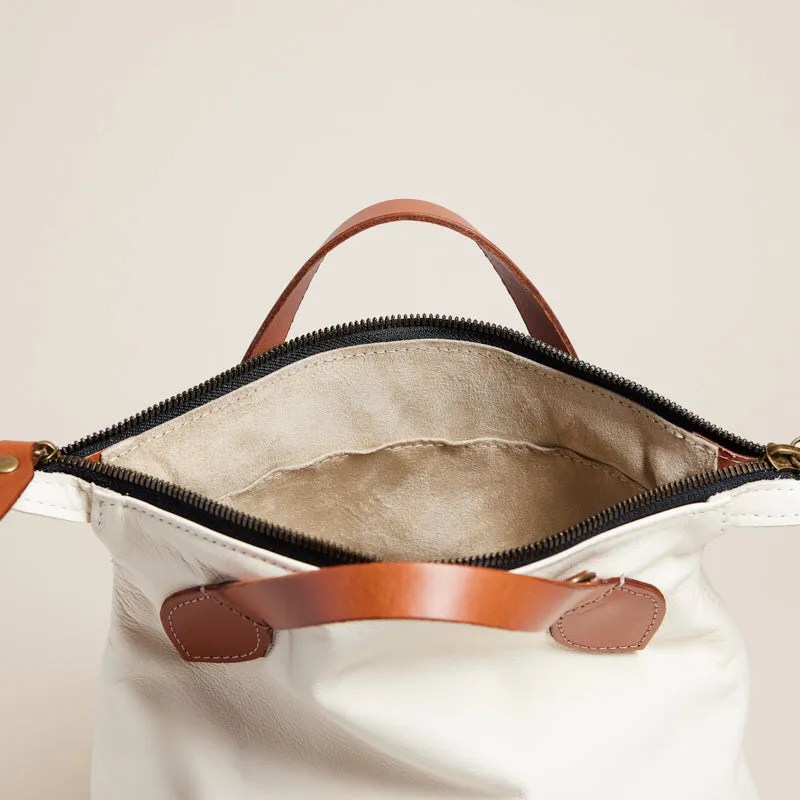 Small Charlie - Leather Eggshell sold by Parker Thatch product image thumbnail 5