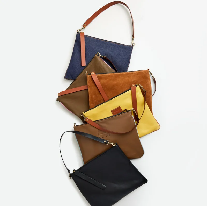 Lee - Leather Golden Yellow with Cognac Piping sold by Parker Thatch product image thumbnail 2