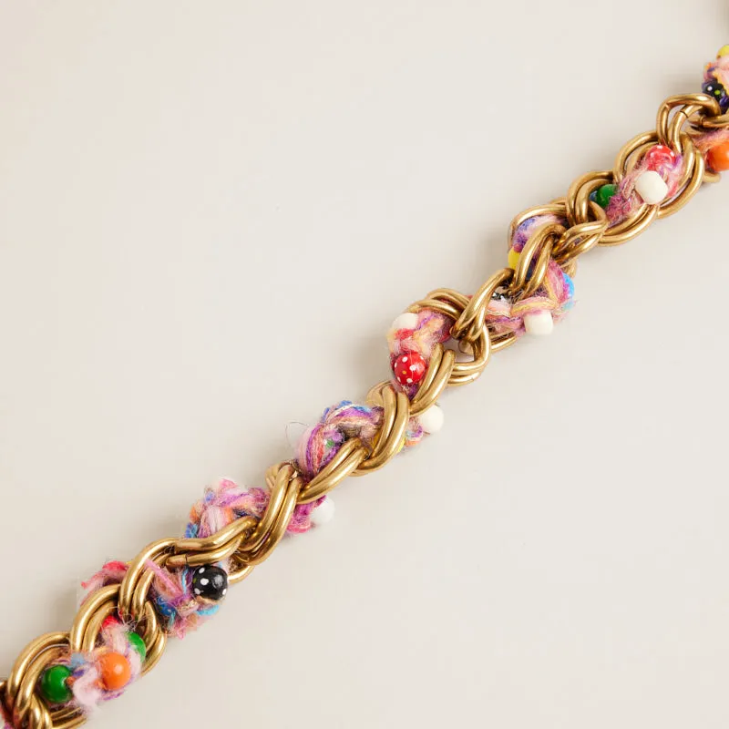 Gumball Yarn in Chain Shoulder Strap - Pink Multi sold by Parker Thatch product image thumbnail 3