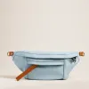 Cross Your Heart Sling - Leather Ice Blue Taffy sold by Parker Thatch
