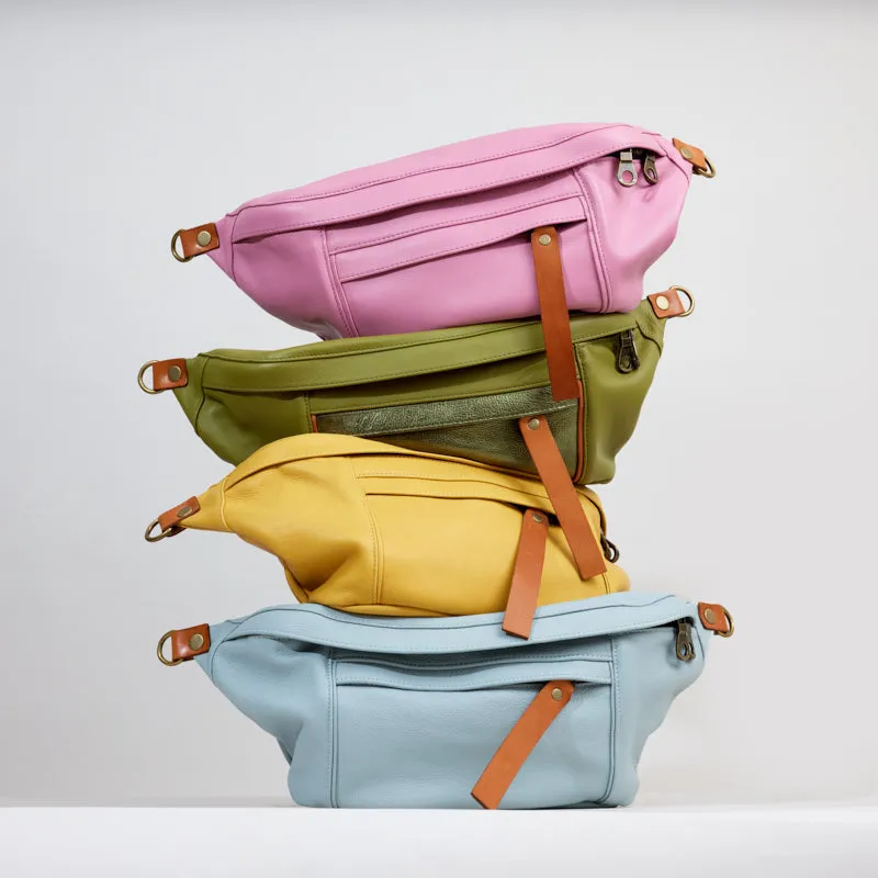 Cross Your Heart Sling - Leather Ice Blue Taffy sold by Parker Thatch product image thumbnail 2