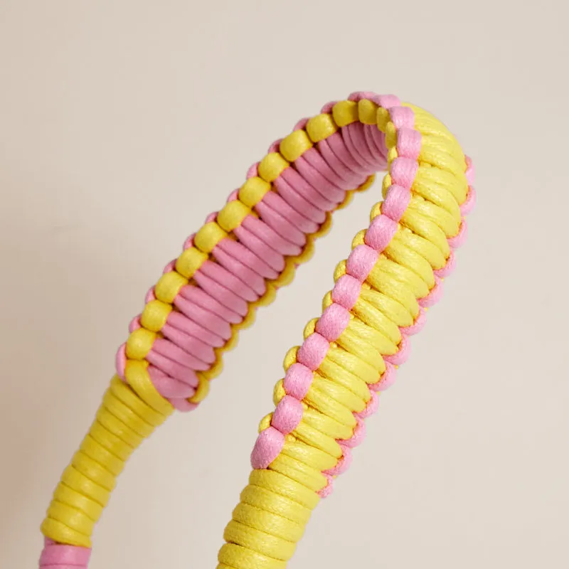 Braided Shoulder Strap - Pink & Yellow sold by Parker Thatch product image thumbnail 2