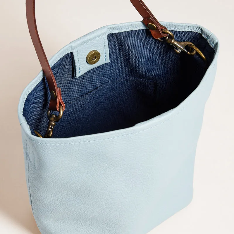 Micro Jane - Slouch Bag - Leather Ice Blue Taffy sold by Parker Thatch product image thumbnail 5