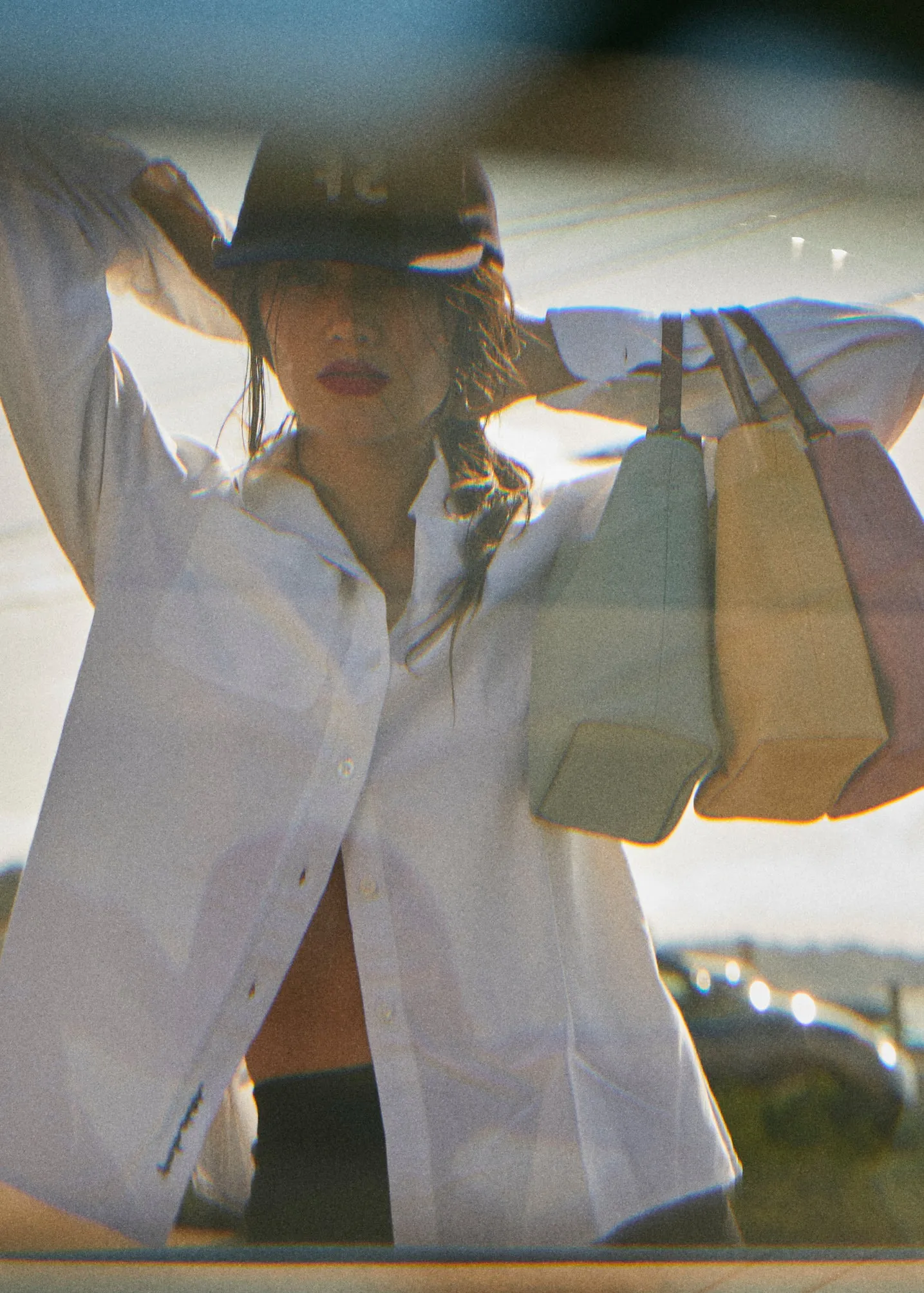 Micro Jane - Slouch Bag - Leather Ice Blue Taffy sold by Parker Thatch product image thumbnail 4