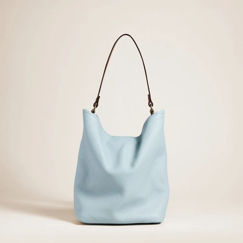 Micro Jane - Slouch Bag - Leather Ice Blue Taffy sold by Parker Thatch