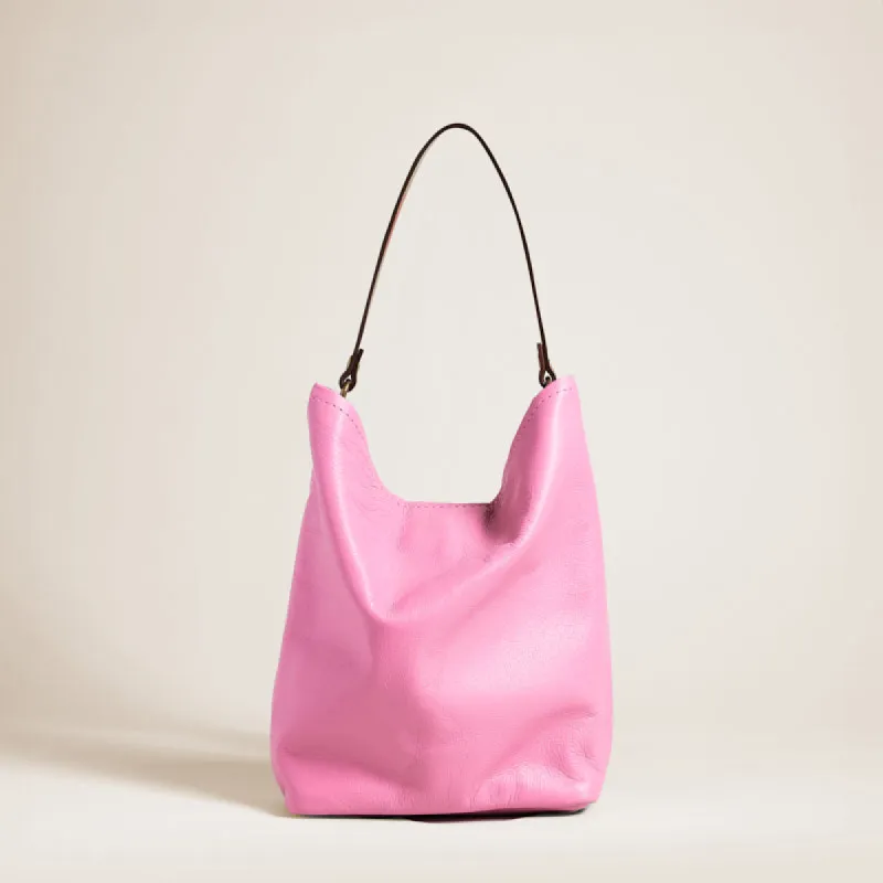 Micro Jane - Slouch Bag - Leather Pink Taffy sold by Parker Thatch