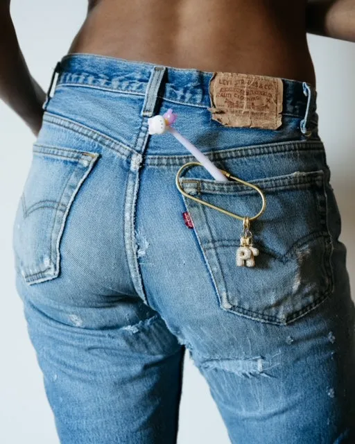 Monogram Letter Bag Charm sold by Parker Thatch product image thumbnail 2