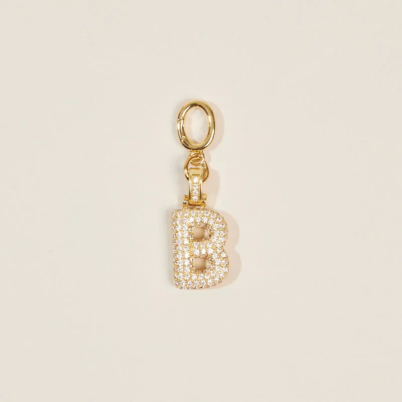 Monogram Letter Bag Charm sold by Parker Thatch product image thumbnail 4