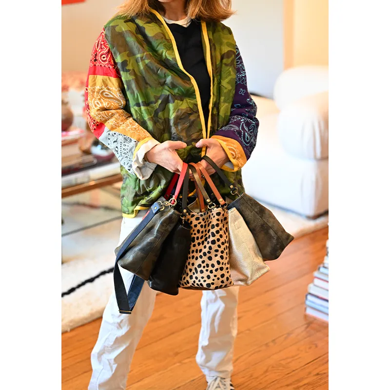 Micro Jane - Slouch Bag - Leather Black sold by Parker Thatch product image thumbnail 4