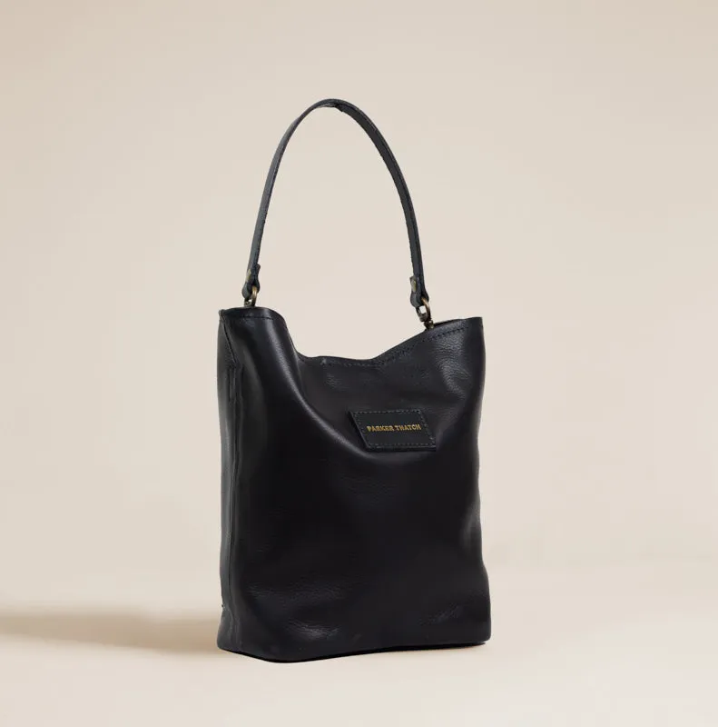 Micro Jane - Slouch Bag - Leather Black sold by Parker Thatch product image thumbnail 3