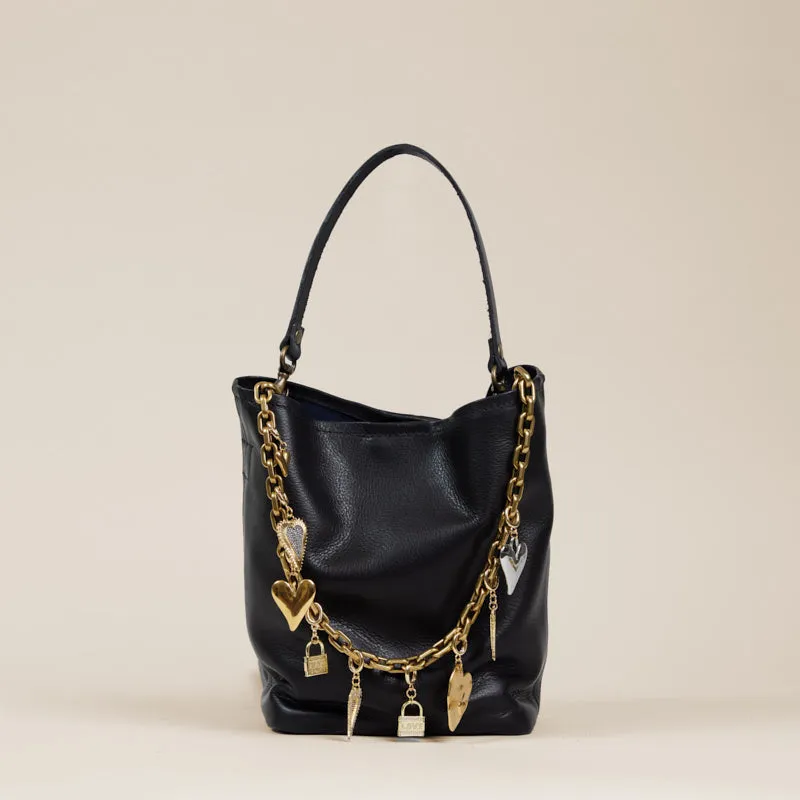 Micro Jane - Slouch Bag - Leather Black sold by Parker Thatch product image thumbnail 5