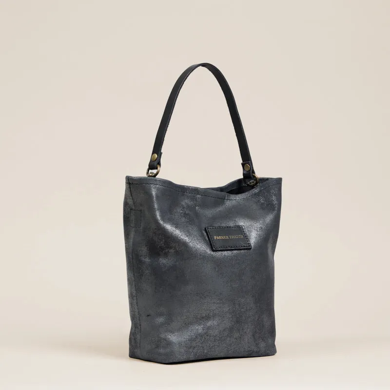 Micro Jane - Slouch Bag - Leather Distressed Silver sold by Parker Thatch product image thumbnail 3