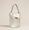 Micro Jane - Slouch Bag - Leather Platinum sold by Parker Thatch