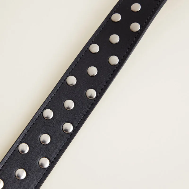 Jackie Shoulder Strap - Leather Black Studded sold by Parker Thatch product image thumbnail 3