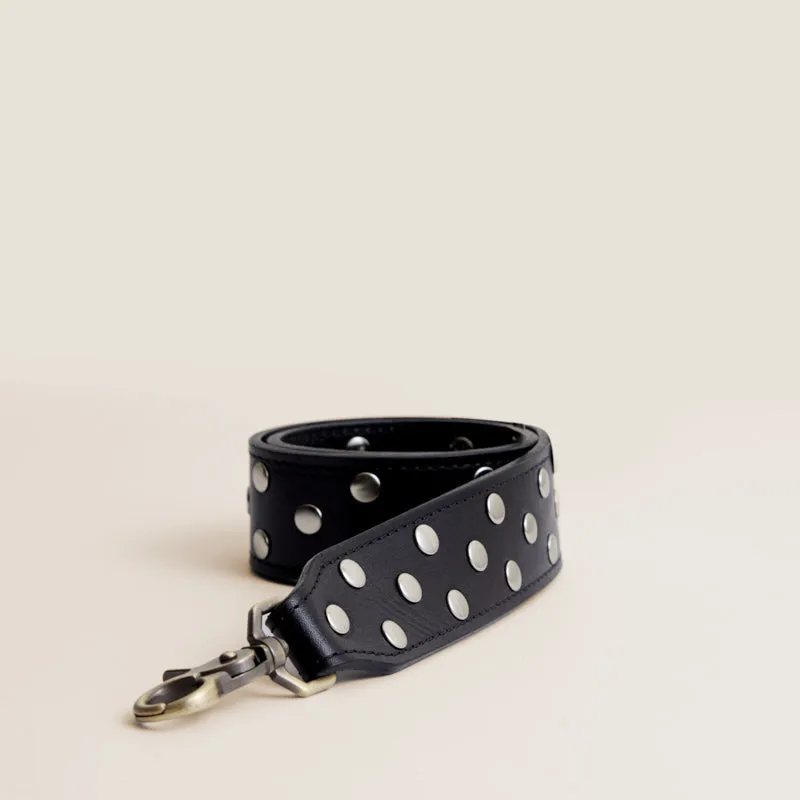 Jackie Shoulder Strap - Leather Black Studded sold by Parker Thatch product image thumbnail 2