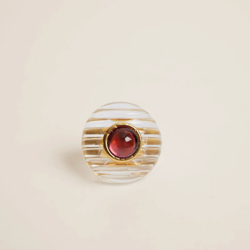 Lucite Cocktail Ring - Clear sold by Parker Thatch