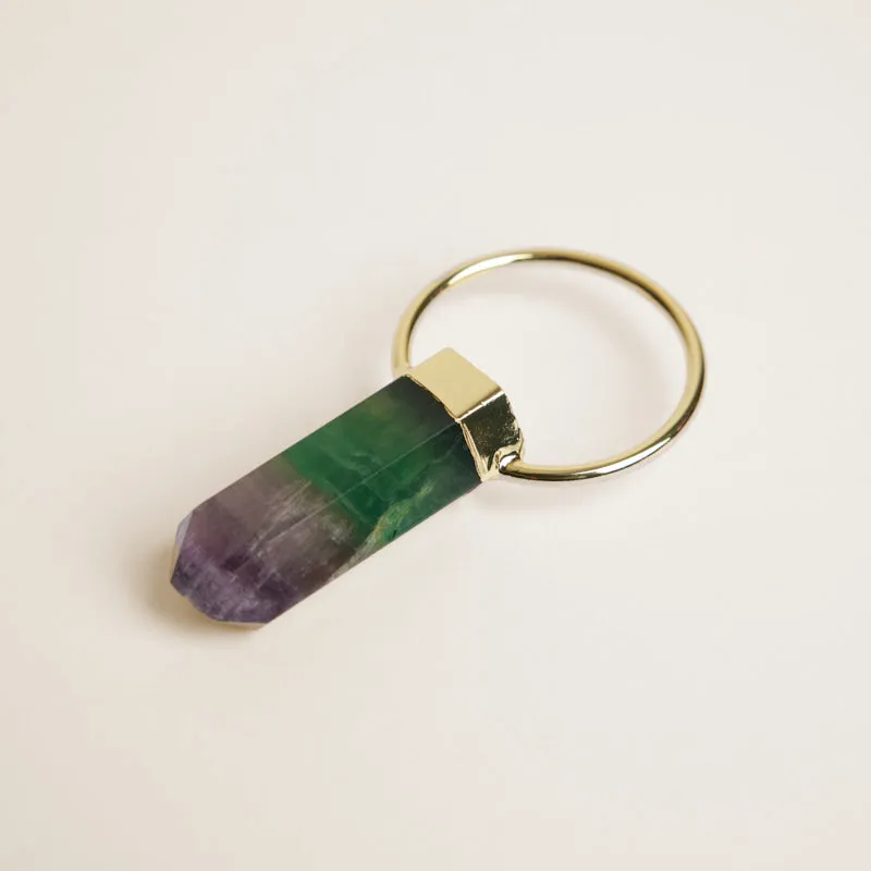 Multi Fluorite Crystal Charm sold by Parker Thatch product image thumbnail 2