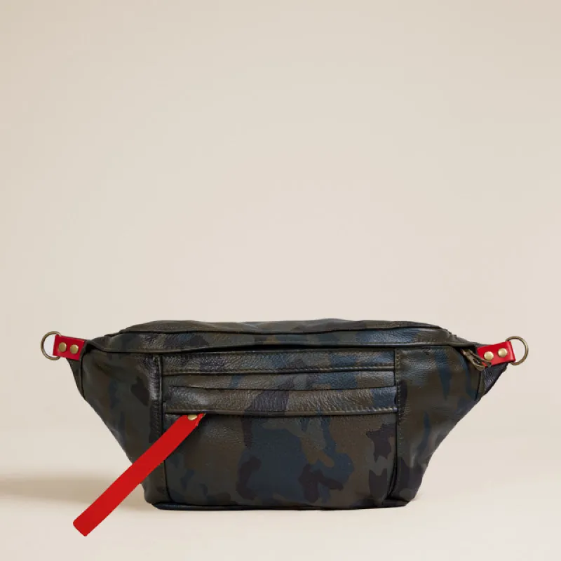 Cross Your Heart Sling - Leather Camo sold by Parker Thatch