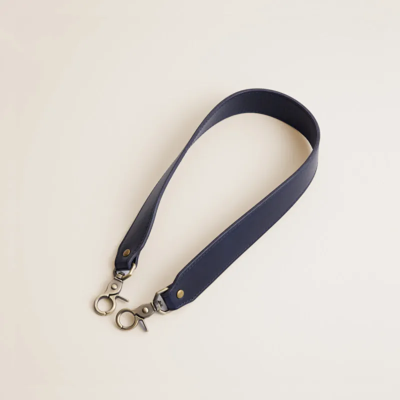 Jackie Shoulder Strap - Leather Navy sold by Parker Thatch