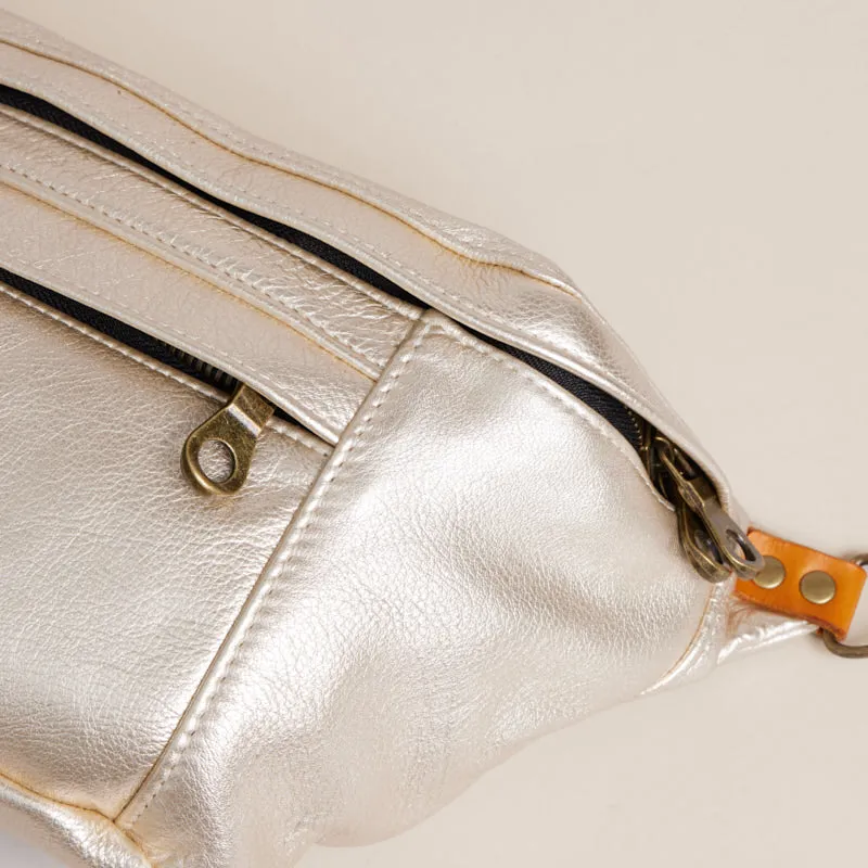 Cross Your Heart Sling - Leather Platinum sold by Parker Thatch product image thumbnail 5