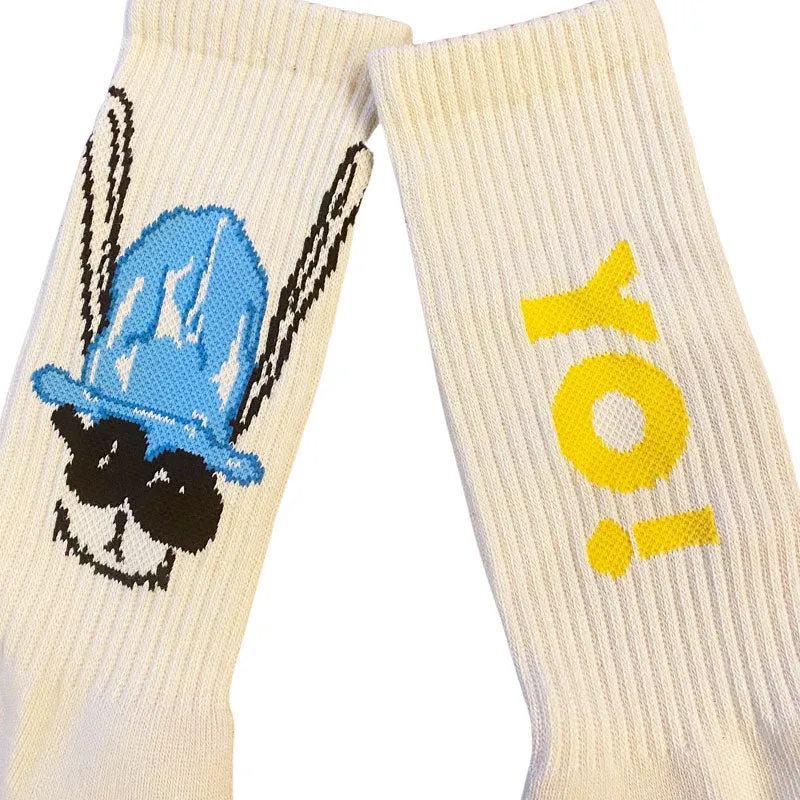 Yo Rabbit Ribbed Sock - Natural sold by Parker Thatch product image thumbnail 2