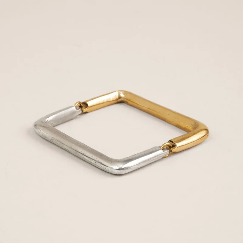 Square Silver and Brass Bracelet sold by Parker Thatch
