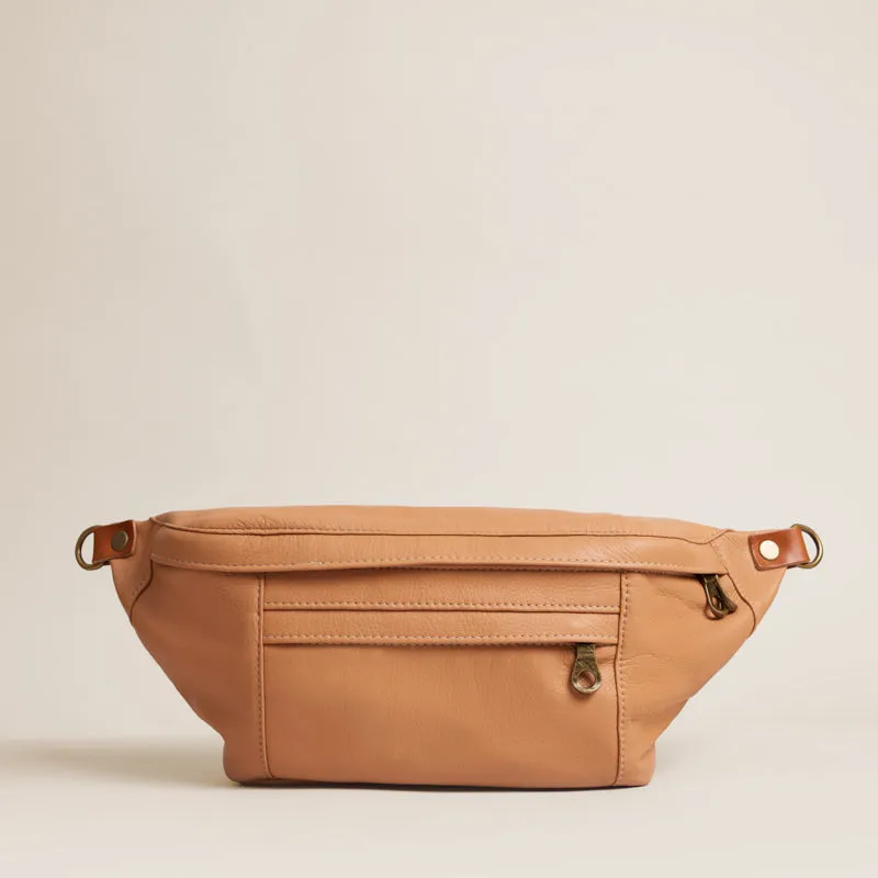 Cross Your Heart Sling - Leather Butterscotch sold by Parker Thatch