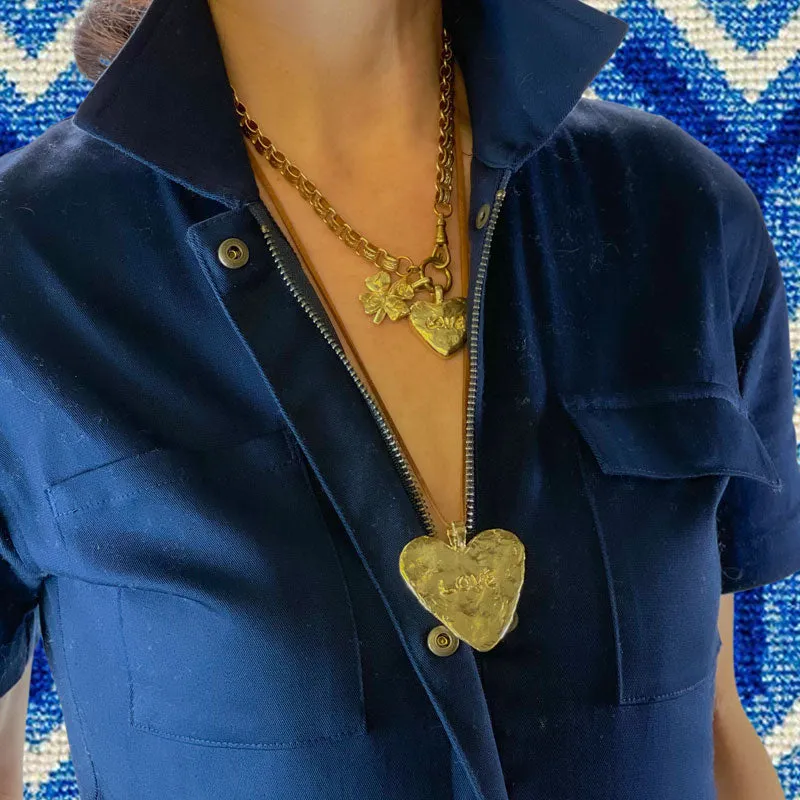 Four Leaf Clover with Hand-Written LOVE Charm sold by Parker Thatch product image thumbnail 2