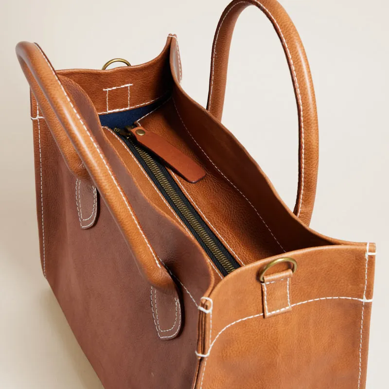 Parker - Leather Pebbled Cognac sold by Parker Thatch product image thumbnail 5