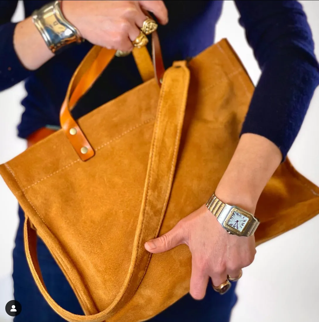 Medium Mimi - Suede Caramel sold by Parker Thatch product image thumbnail 2