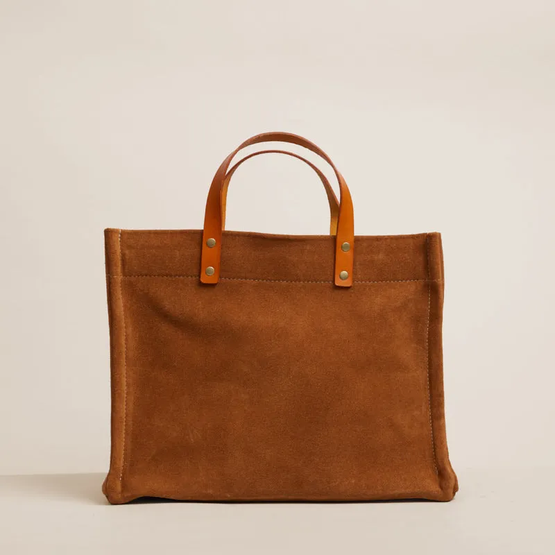 Medium Mimi - Suede Caramel sold by Parker Thatch