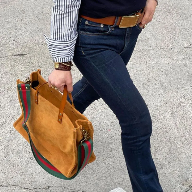 Medium Mimi - Suede Caramel sold by Parker Thatch product image thumbnail 4