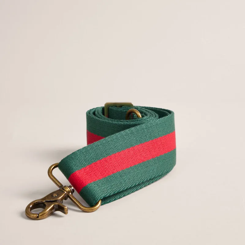 Adjustable Crossbody Strap - Racer Stripe - Green & Red sold by Parker Thatch