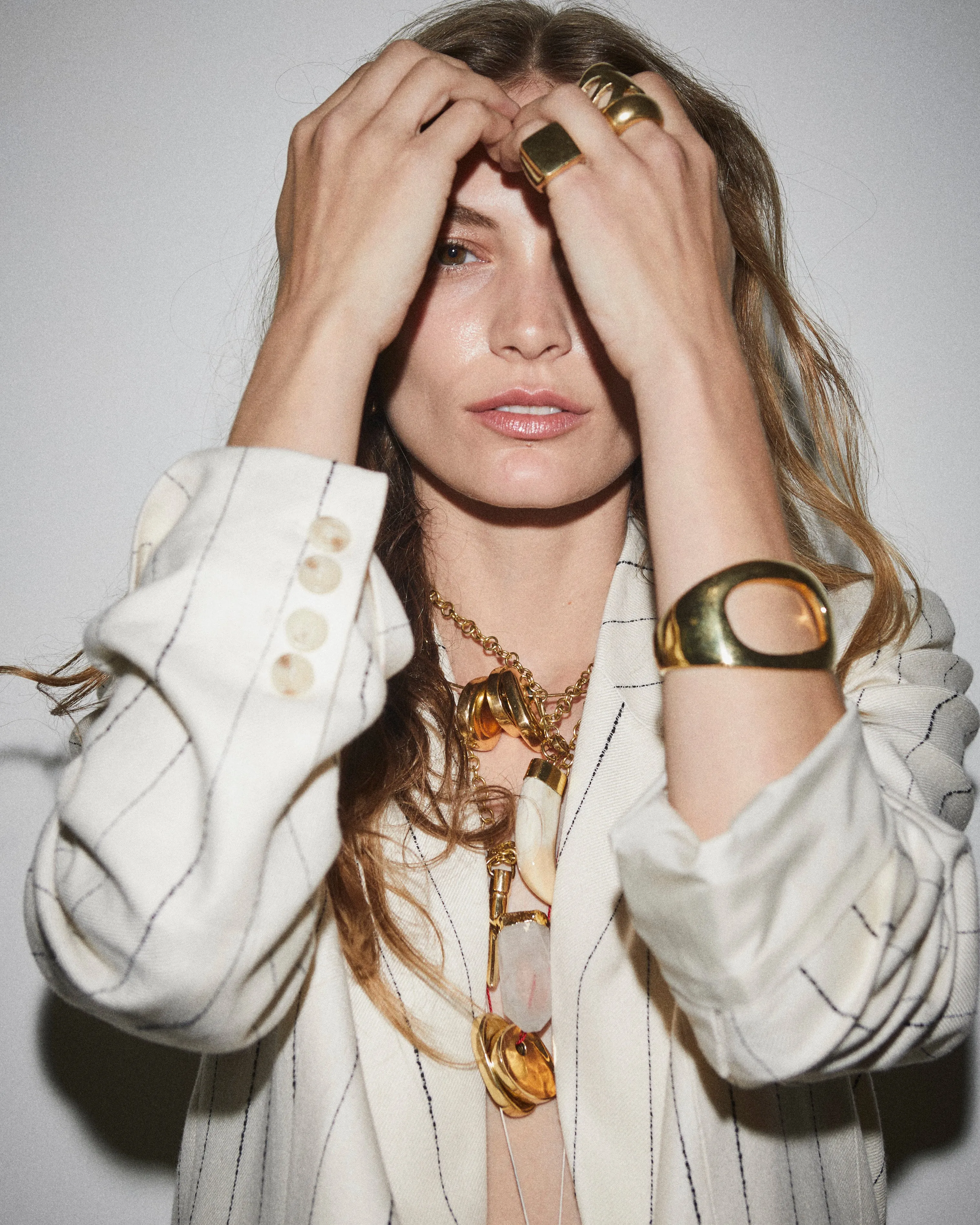 Sculptural Oblong Pebble Pendant Charm sold by Parker Thatch product image thumbnail 3