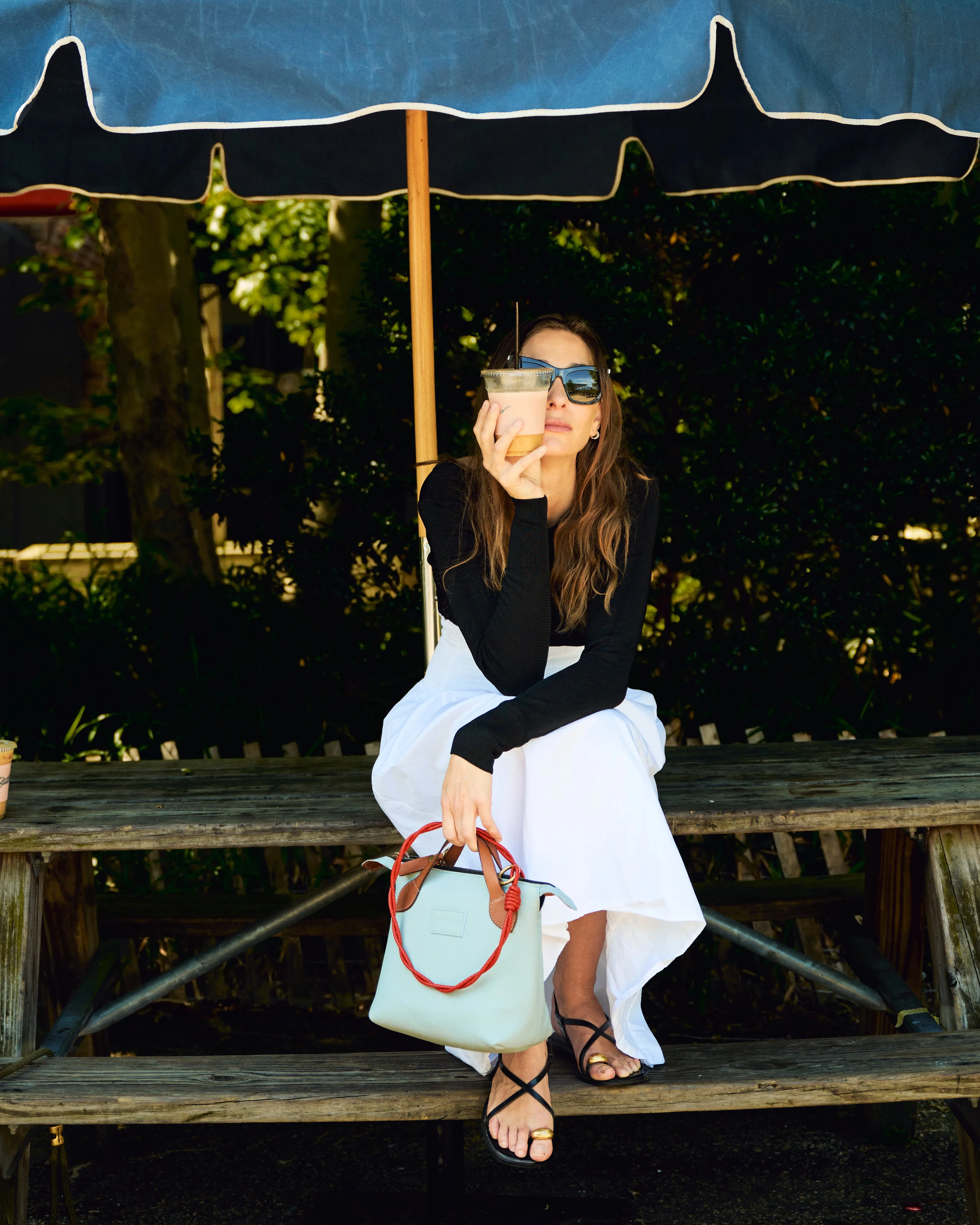 Small Charlie - Leather Ice Blue sold by Parker Thatch product image thumbnail 4