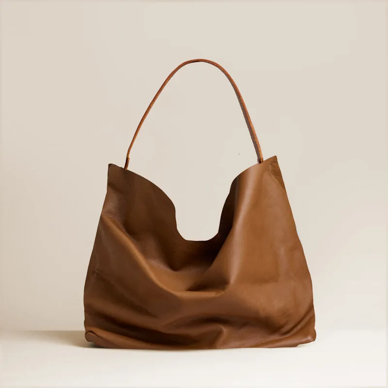 Medium Jane - Slouch Bag - Leather Luggage sold by Parker Thatch