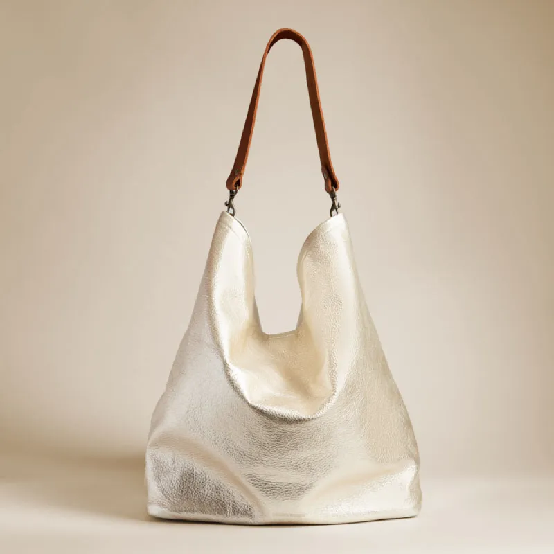 Jane - Leather Platinum sold by Parker Thatch