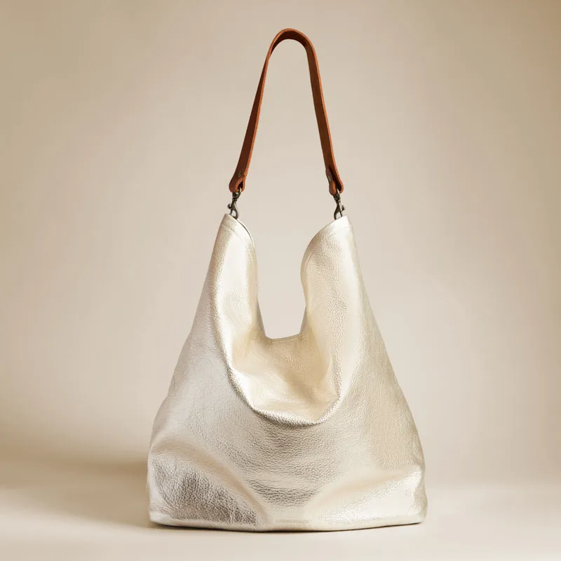 Jane - Leather Platinum sold by Parker Thatch