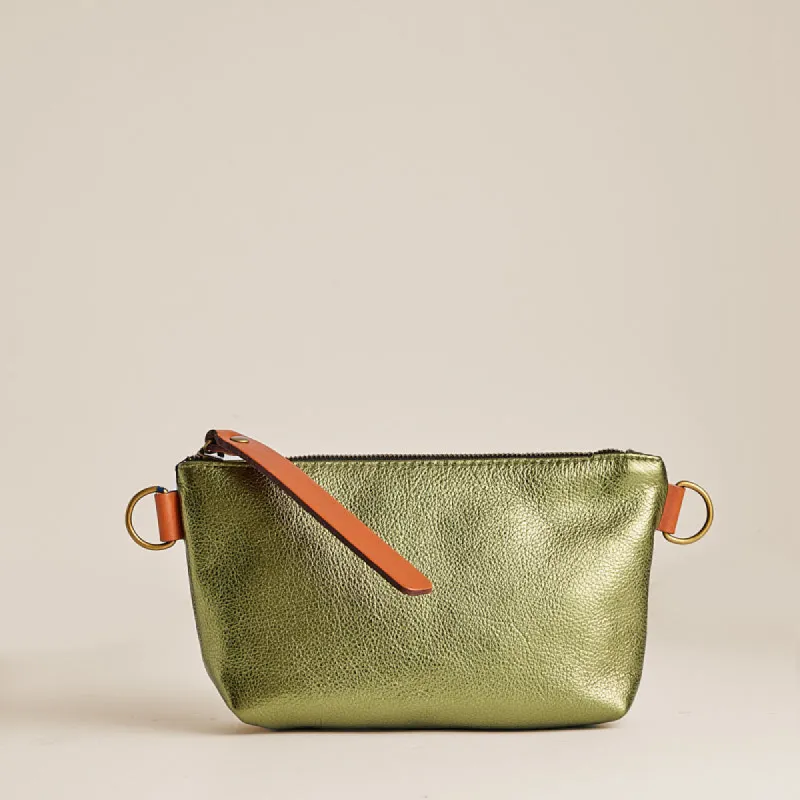 Little Buddy - Leather Metallic Olive sold by Parker Thatch