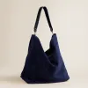 XL Jane - Slouch Bag - Suede Navy sold by Parker Thatch