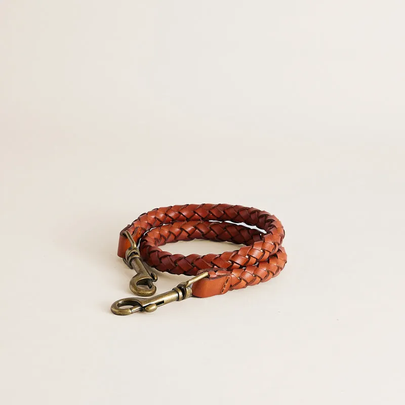 Shoulder Strap - Braided Leather Cognac sold by Parker Thatch product image thumbnail 2
