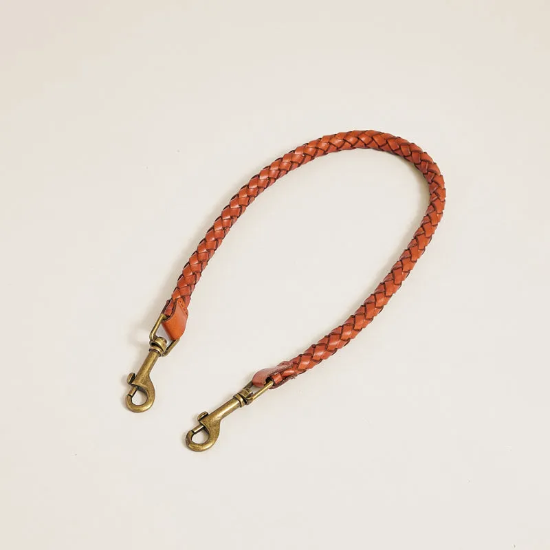 Shoulder Strap - Braided Leather Cognac sold by Parker Thatch