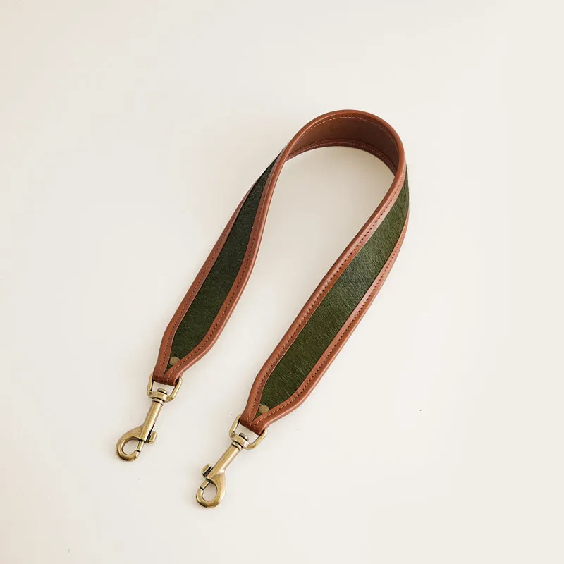 Jackie Shoulder Strap - Olive Hair sold by Parker Thatch