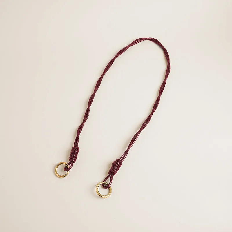 Leather Rope Crossbody Strap - Wine sold by Parker Thatch
