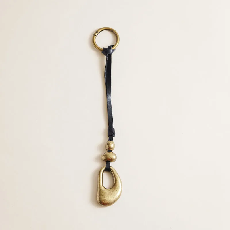 Stacked Pebble Bag Charm - Espresso sold by Parker Thatch