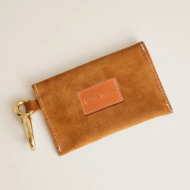 Envelope Card Holder with Keyring - Suede Caramel sold by Parker Thatch product image thumbnail 2